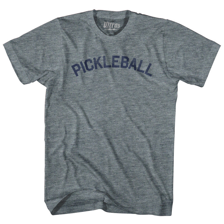 Pickleball Adult Tri-Blend T-shirt - Athletic Grey