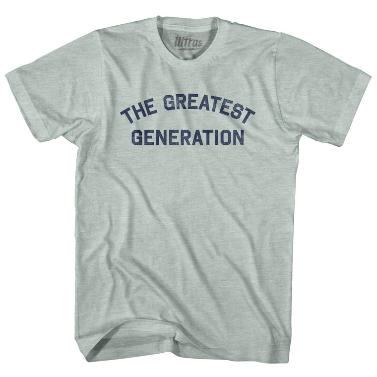 The Greatest Generation Adult Tri-Blend T-shirt - Athletic Cool Grey