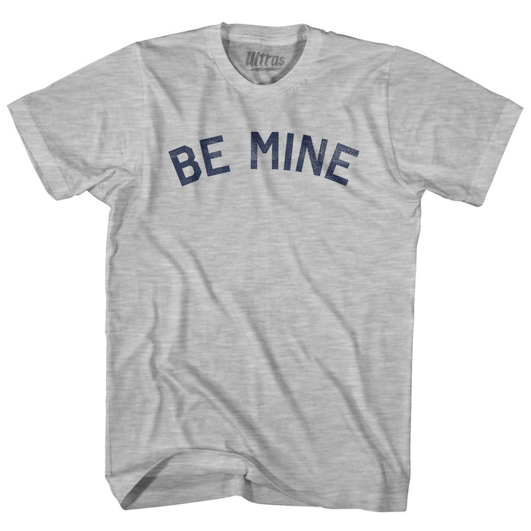 Be Mine Valentine's Day Womens Cotton Junior Cut T-Shirt - Grey Heather