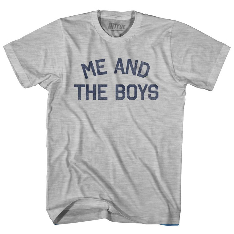 Me And The Boys Womens Cotton Junior Cut T-Shirt - Grey Heather
