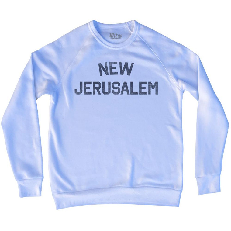 New Jerusalem Adult Tri-Blend Sweatshirt - White