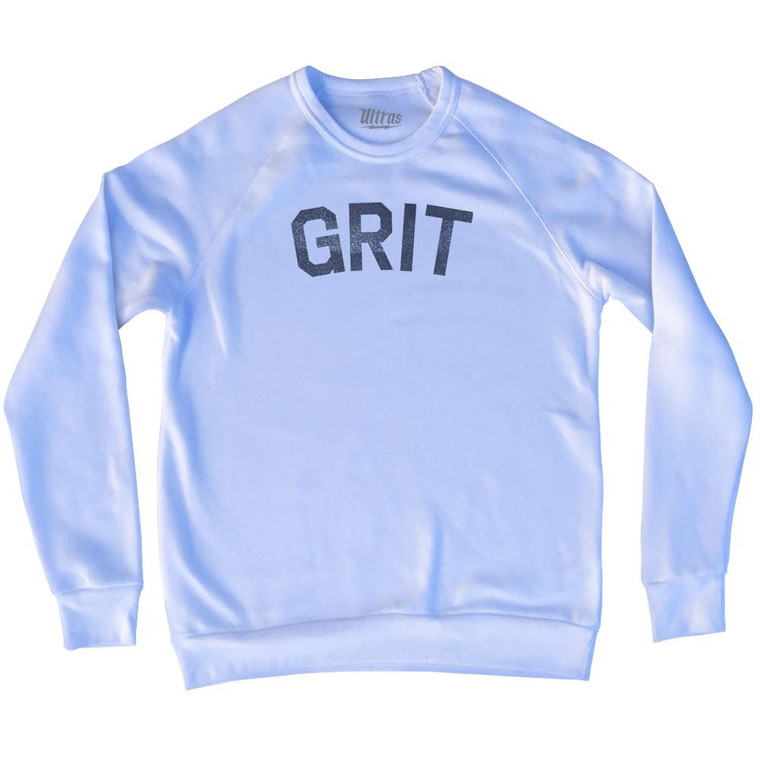 Grit Adult Tri-Blend Sweatshirt - White