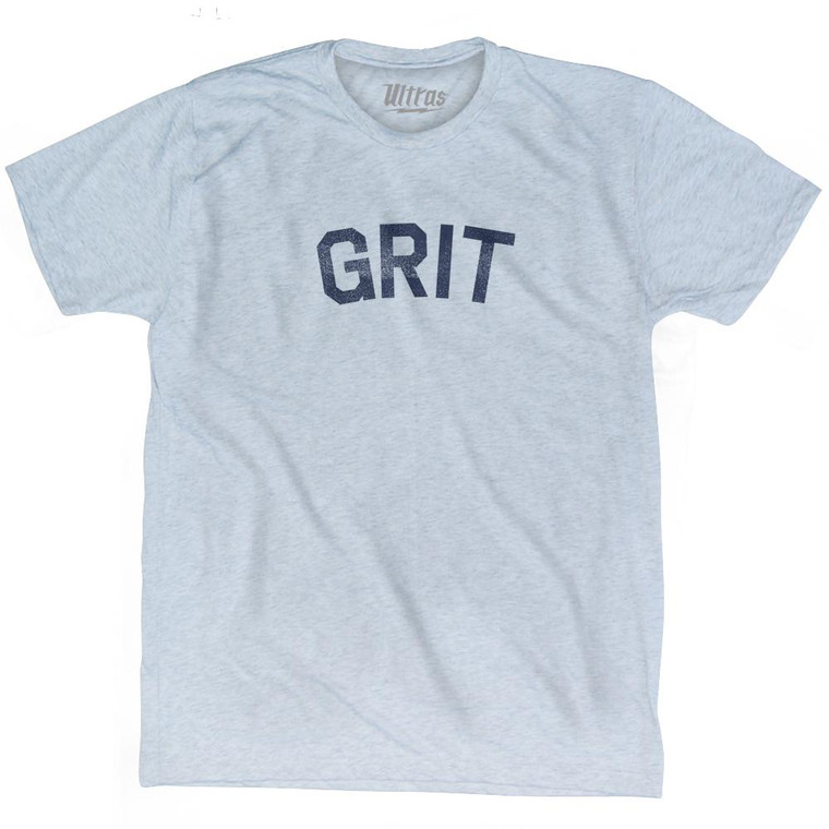 Grit Adult Tri-Blend T-Shirt - Athletic White