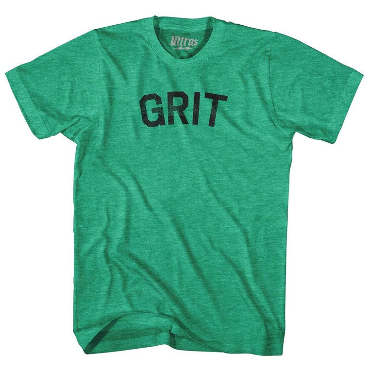 Grit Adult Tri-Blend T-Shirt - Heather Green