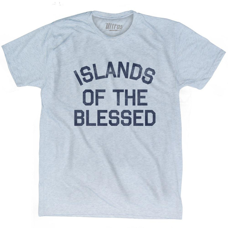 Islands Of The Blessed Adult Tri-Blend T-Shirt - Athletic White