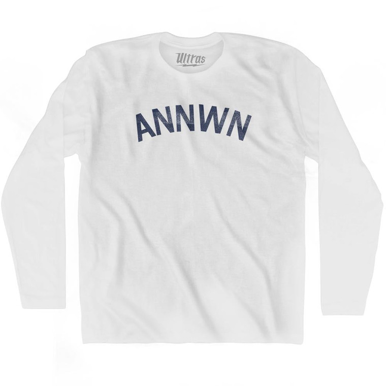 Annwn Adult Cotton Long Sleeve T-Shirt - White