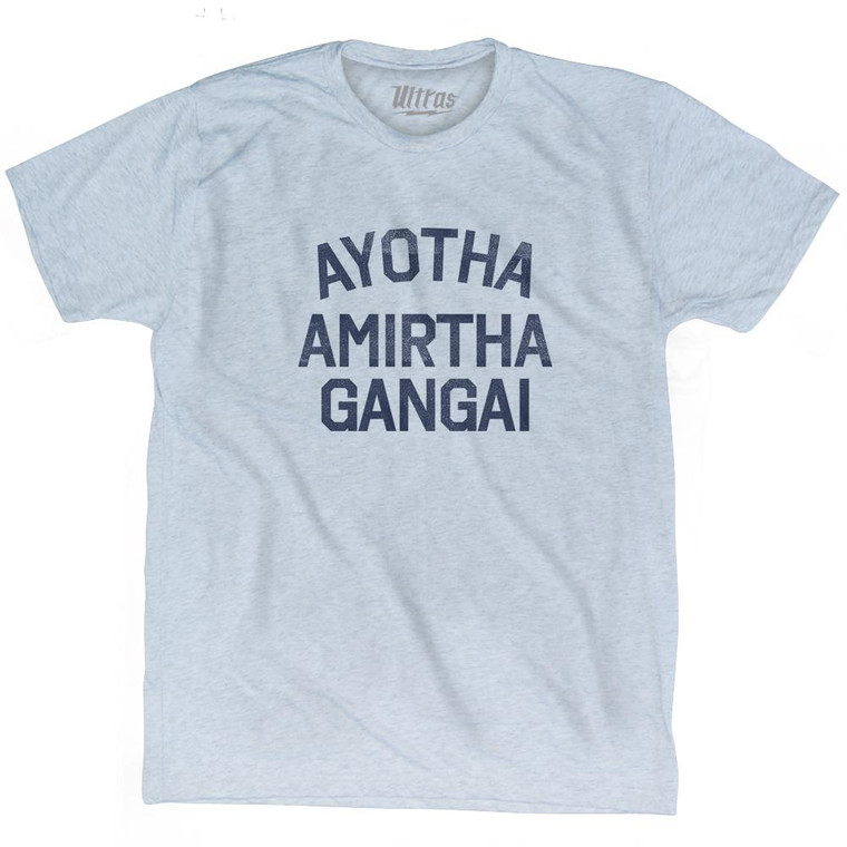 Ayotha Amirtha Gangai Adult Tri-Blend T-Shirt - Athletic White