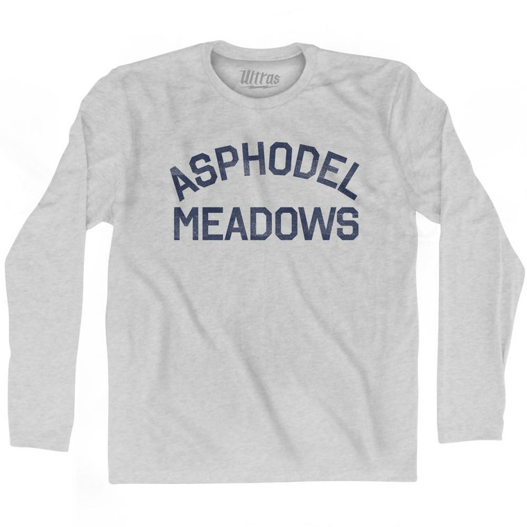 Asphodel Meadows Adult Cotton Long Sleeve T-Shirt - Grey Heather