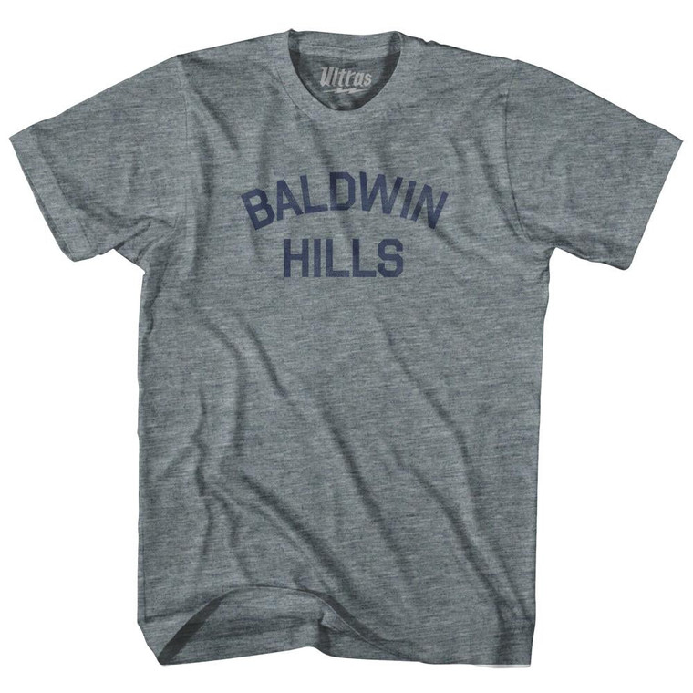 Baldwin Hills Womens Tri-Blend Junior Cut T-Shirt - Athletic Grey