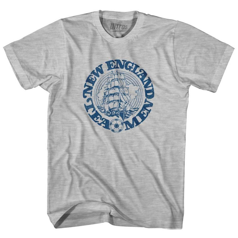 New England Tea Men Adult Cotton T-Shirt - Grey Heather