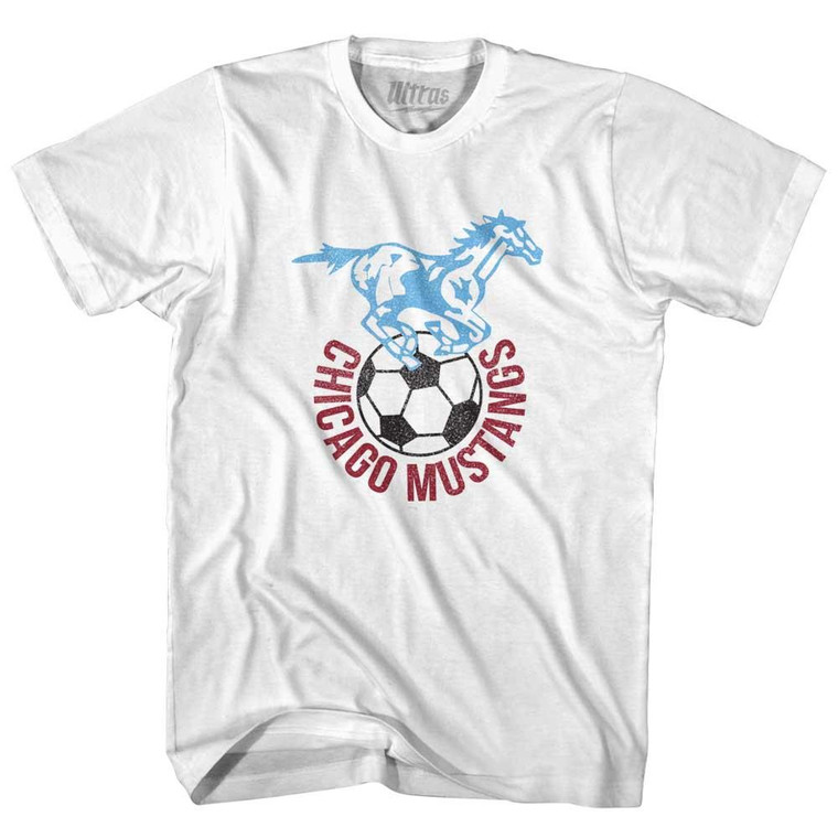 Chicago Mustangs Youth Cotton T-Shirt - White