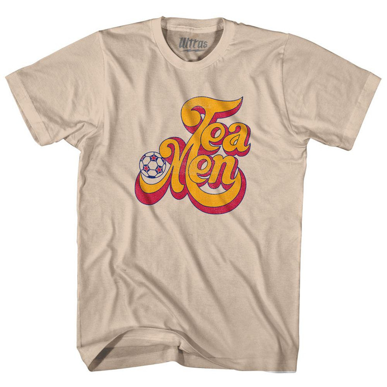 Tea Men Adult Cotton T-Shirt - Creme