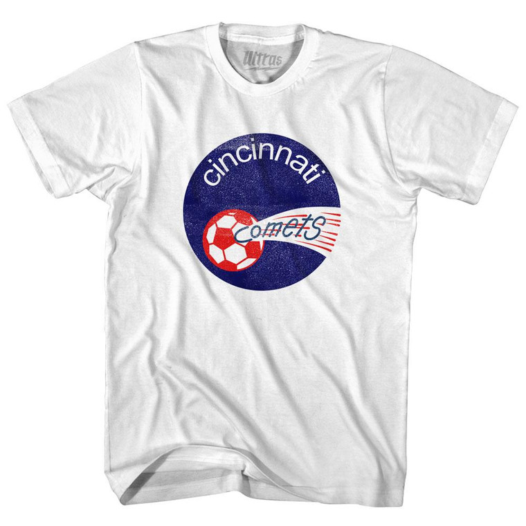 Cincinnati Comets Adult Cotton T-Shirt - White