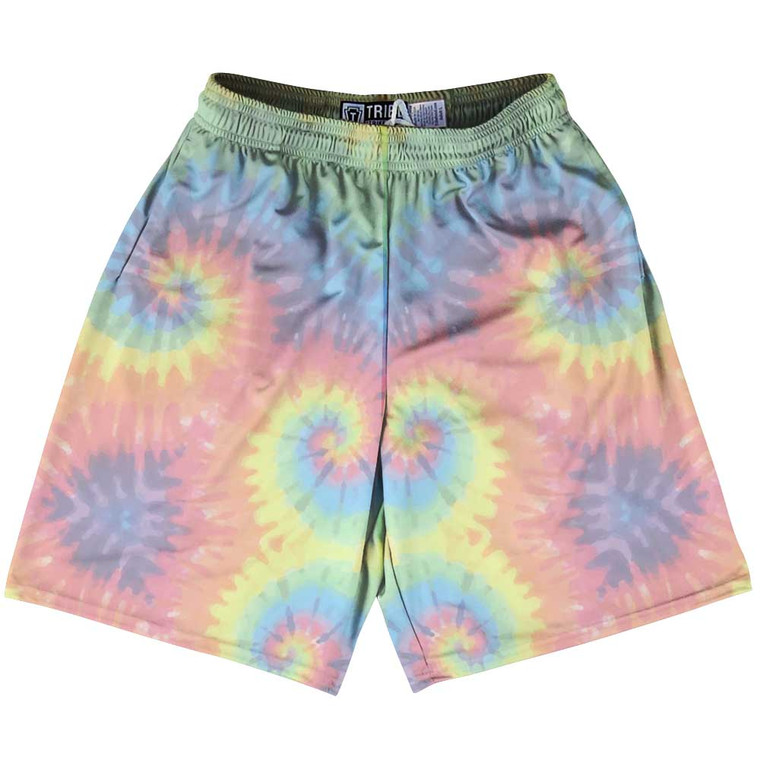 Tie Dye Washed Out Sublimated Lacrosse Shorts Made in USA - Tie Dye