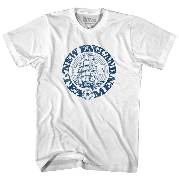 New England Tea Men Womens Cotton Junior Cut T-Shirt - White