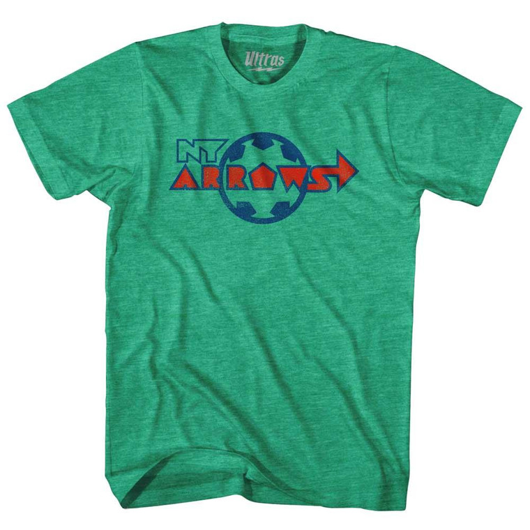 New York Arrows Adult Tri-Blend T-Shirt - Heather Green