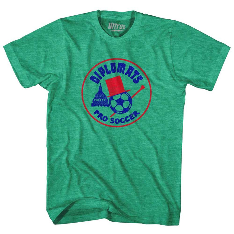 Diplomats Soccer Pro Soccer Adult Tri-Blend Soccer T-shirt - Heather Green