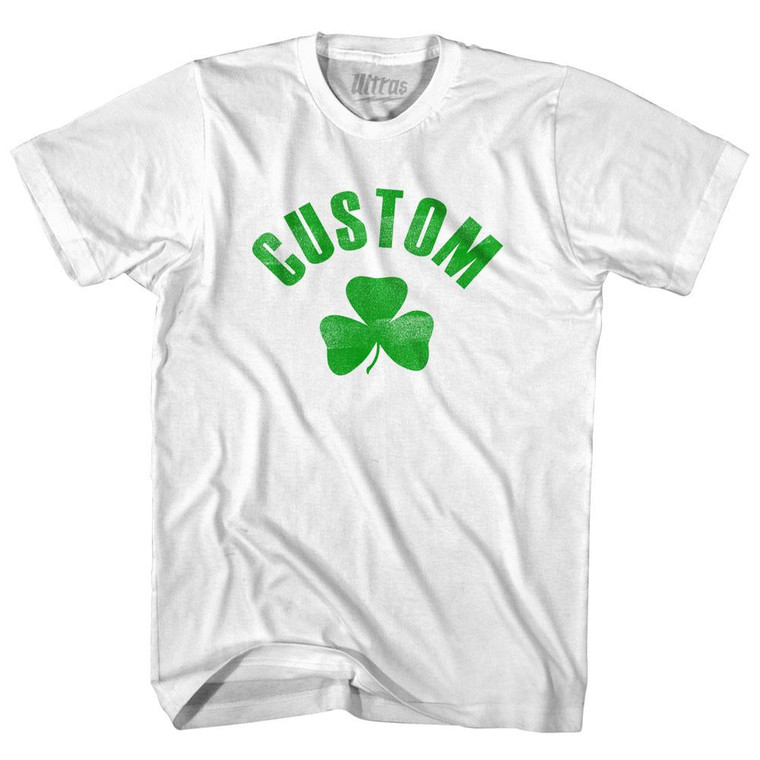 Custom Shamrock Womens Cotton Junior Cut T-Shirt - White