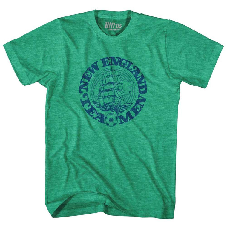New England Tea Men Adult Tri-Blend Soccer T-shirt - Heather Green