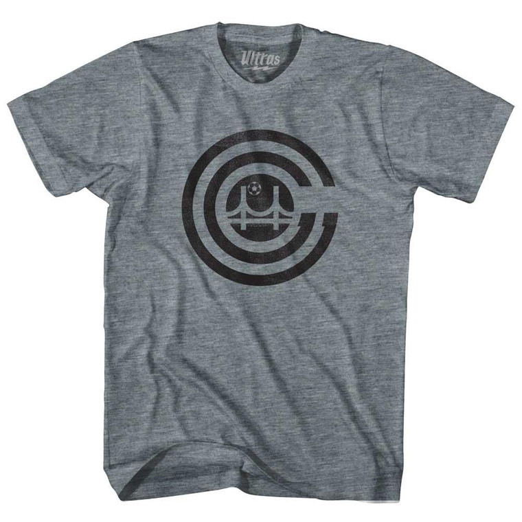San Francisco Gales Womens Tri-Blend Junior Cut Soccer T-shirt - Athletic Grey