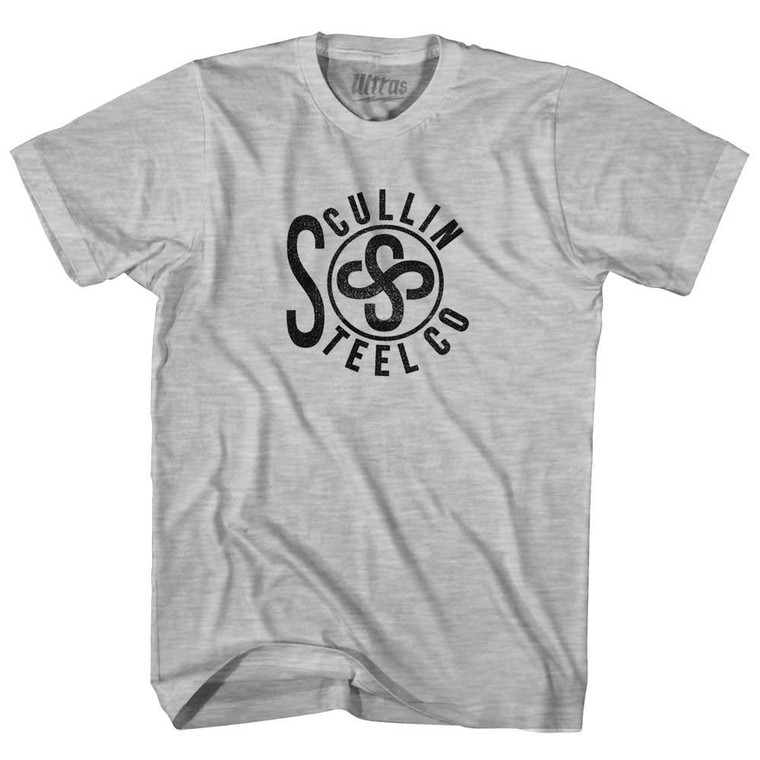 Scullin Steel Co Womens Cotton Junior Cut Soccer T-shirt - Grey Heather