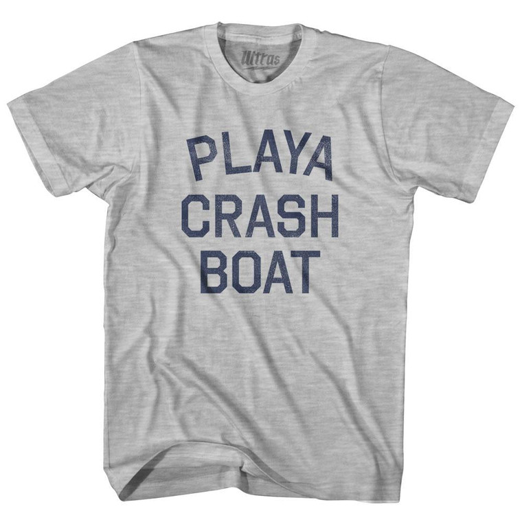 Playa Crash Boat Adult Cotton T-Shirt - Grey Heather