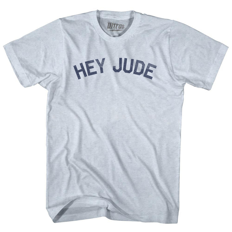 Hey Jude Adult Tri-Blend T-shirt - Athletic White