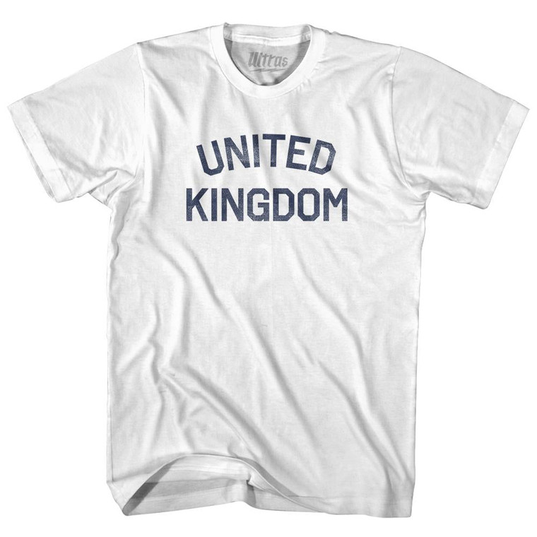 United Kingdom Adult Cotton T-Shirt - White