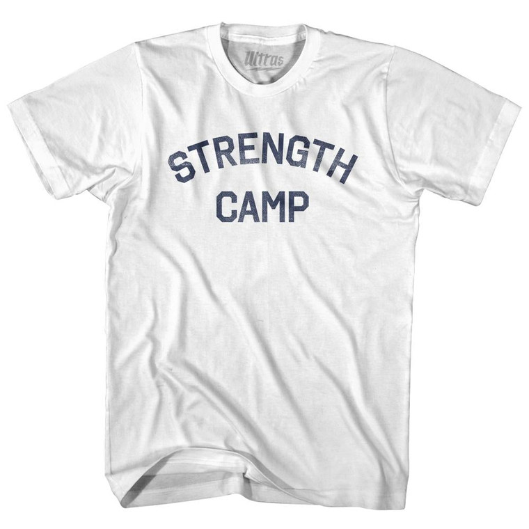 Strength Camp Womens Cotton Junior Cut T-Shirt - White
