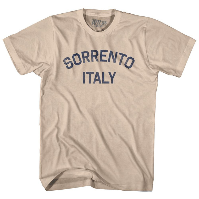 Sorrento Italy Adult Cotton T-Shirt - Creme