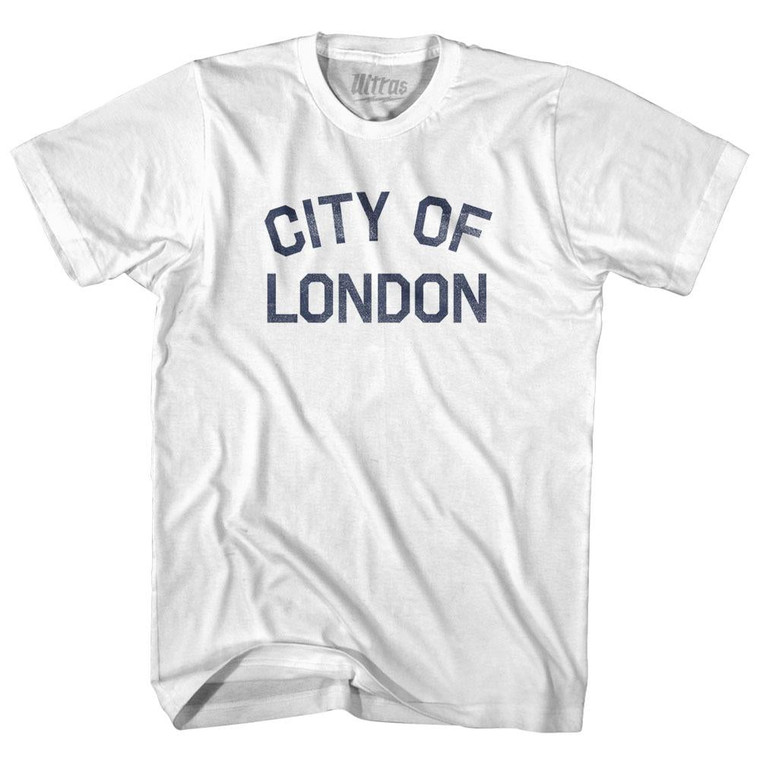 City Of London Womens Cotton Junior Cut T-Shirt - White