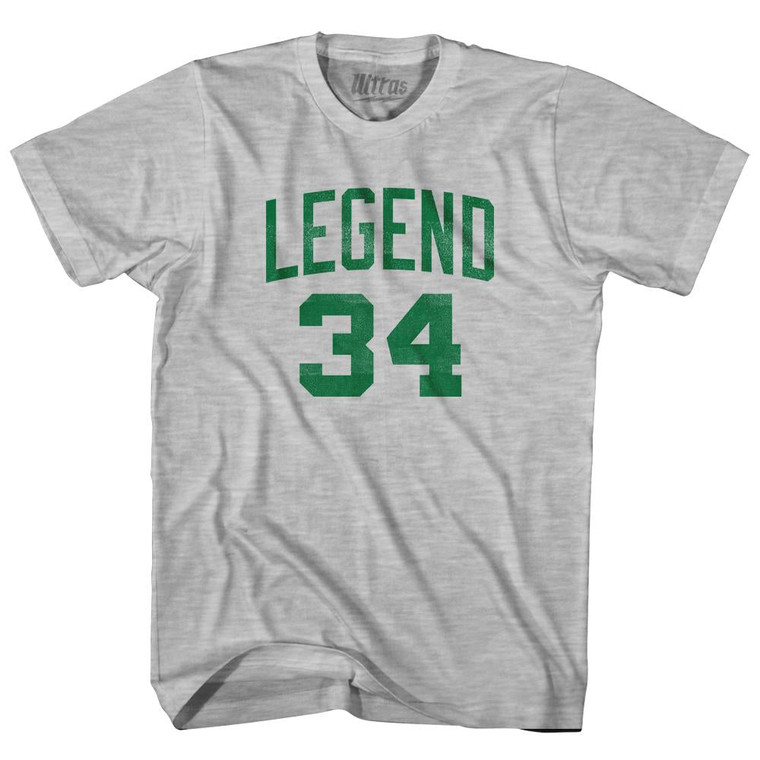 Legend 34 Youth Cotton T-Shirt - Grey Heather