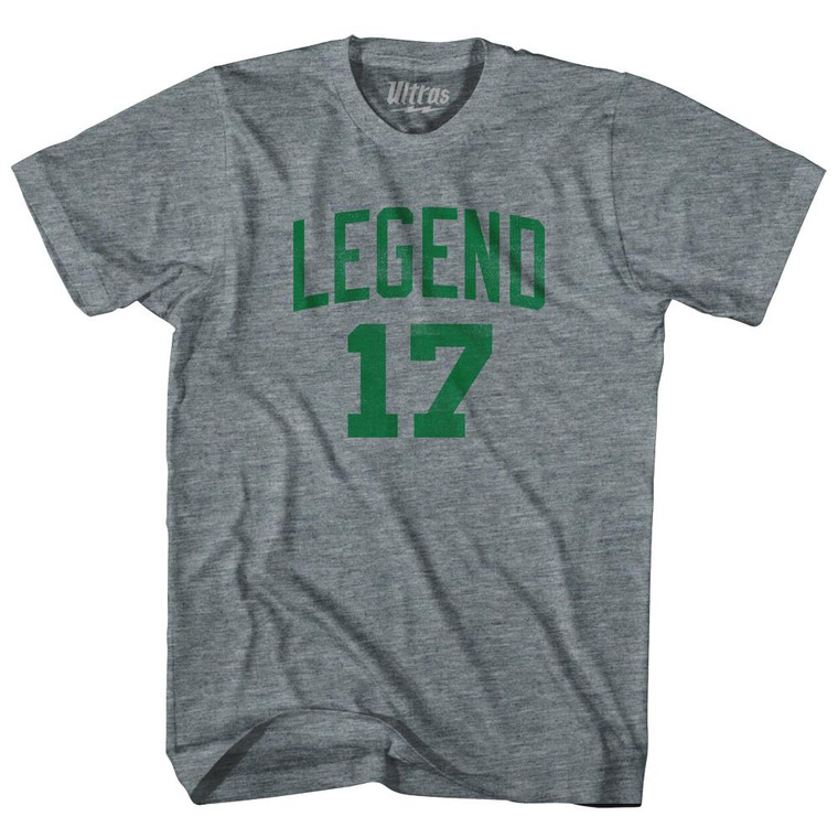 Legend 17 Womens Tri-Blend Junior Cut T-Shirt - Athletic Grey