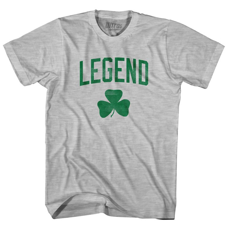 Legend Clover Adult Cotton T-Shirt - Grey Heather