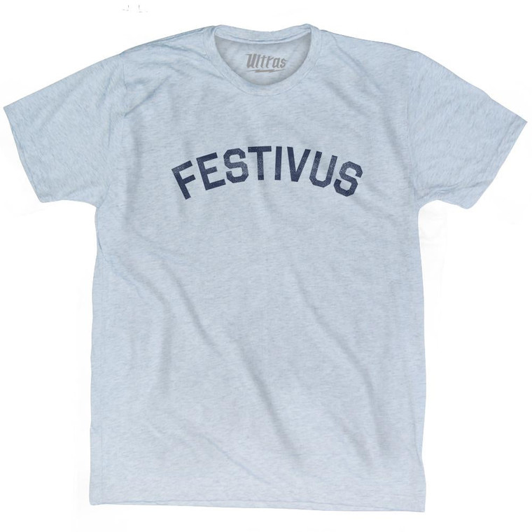 Festivus Adult Tri-Blend T-Shirt - Athletic White