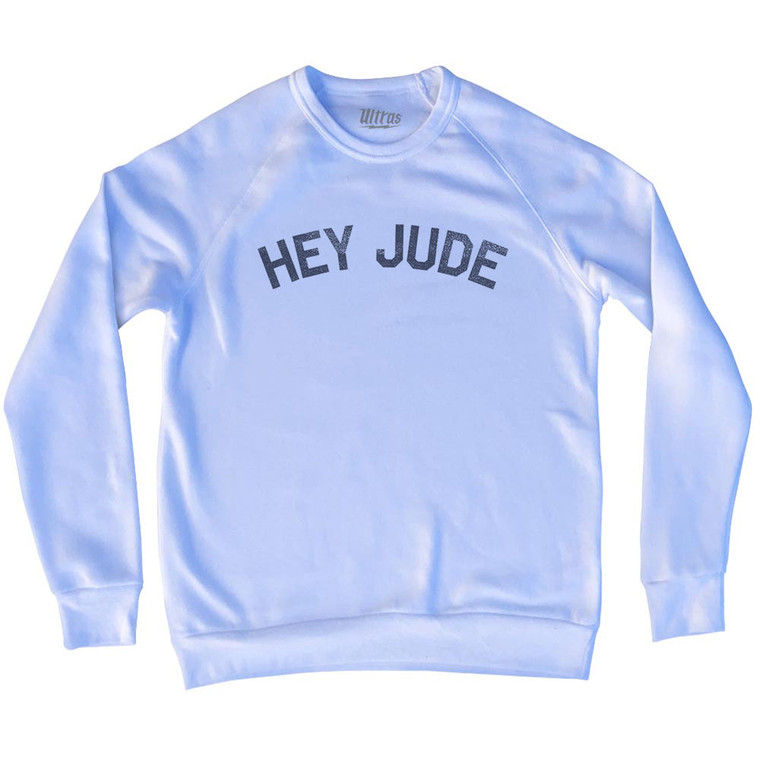 Hey Jude Adult Tri-Blend Sweatshirt - White