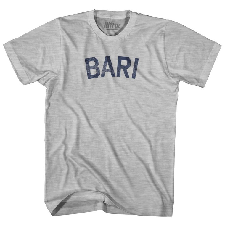 Bari Adult Cotton T-Shirt - Grey Heather