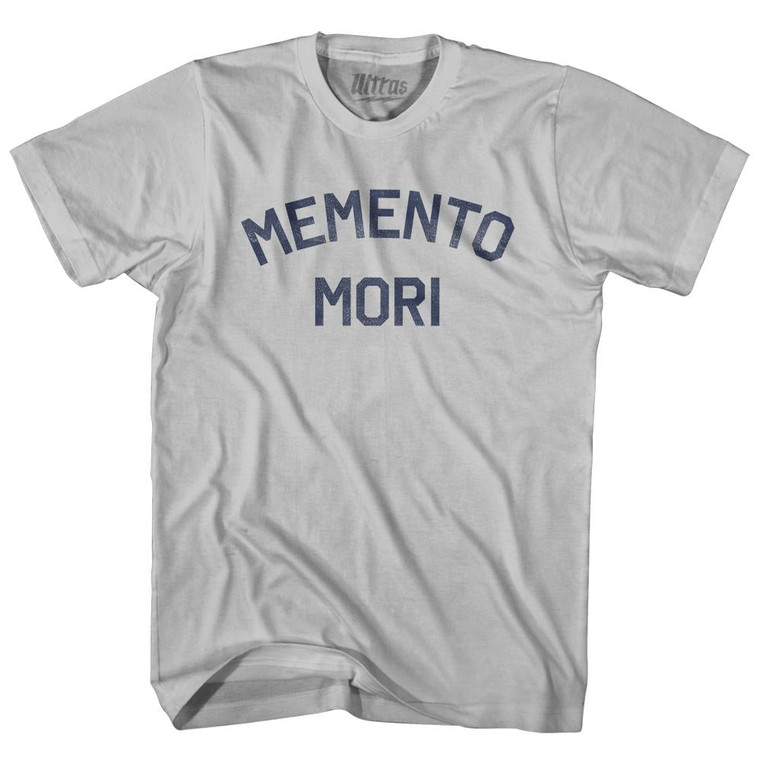 Memento Mori Adult Cotton T-Shirt - Cool Grey