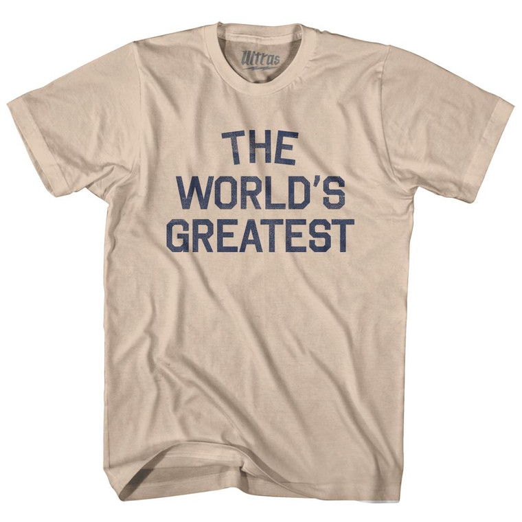 The World's Greatest Adult Cotton T-Shirt - Creme