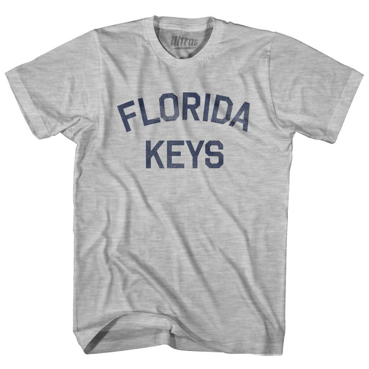 Florida Keys Adult Cotton T-Shirt - Grey Heather