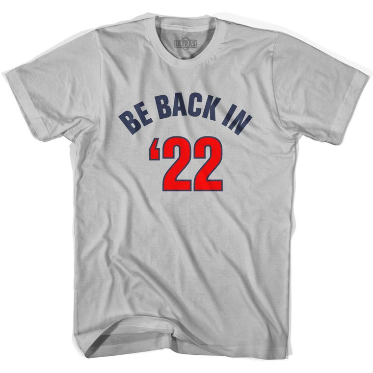 USA Soccer Be Back in 22 Adult Cotton Soccer T-shirt - Cool Grey