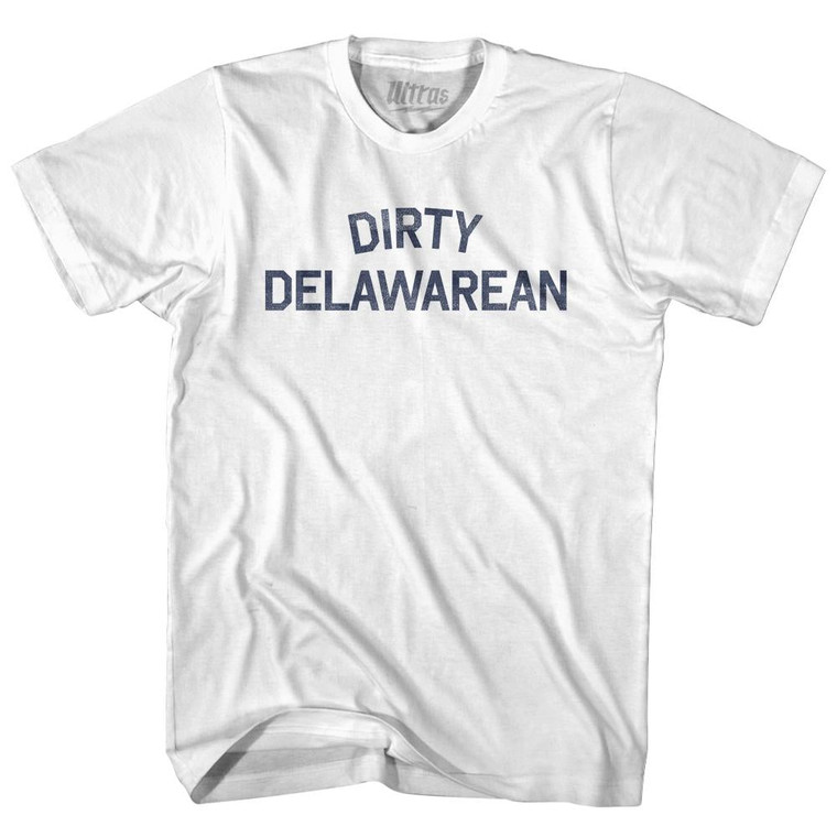 Dirty Delawarean Womens Cotton Junior Cut T-Shirt - White