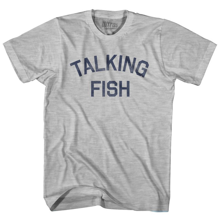 Talking Fish Adult Cotton T-Shirt - Grey Heather