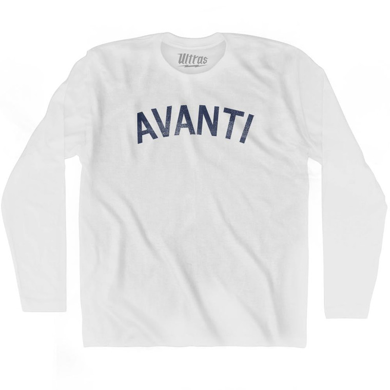 Avanti Adult Cotton Long Sleeve T-Shirt - White