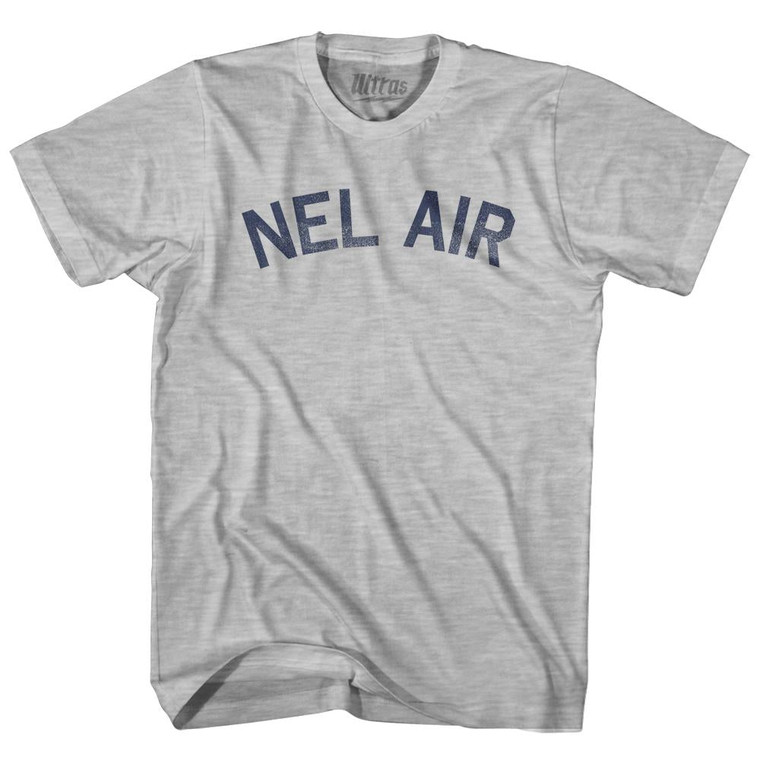 Nel Air Adult Cotton T-Shirt - Grey Heather