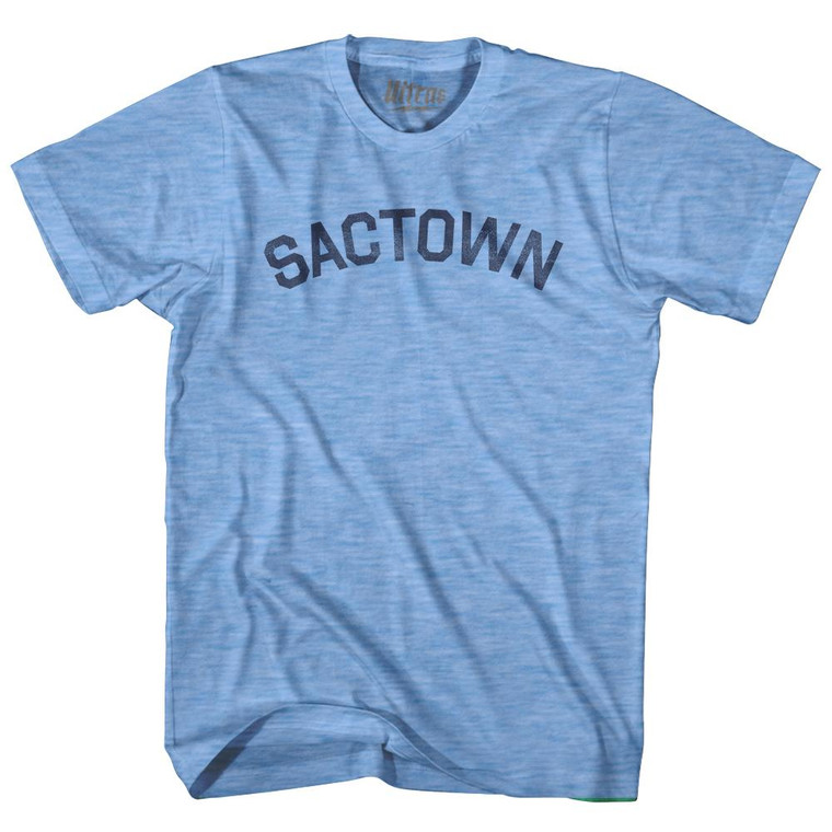 Sactown Adult Tri-Blend T-Shirt - Athletic Blue