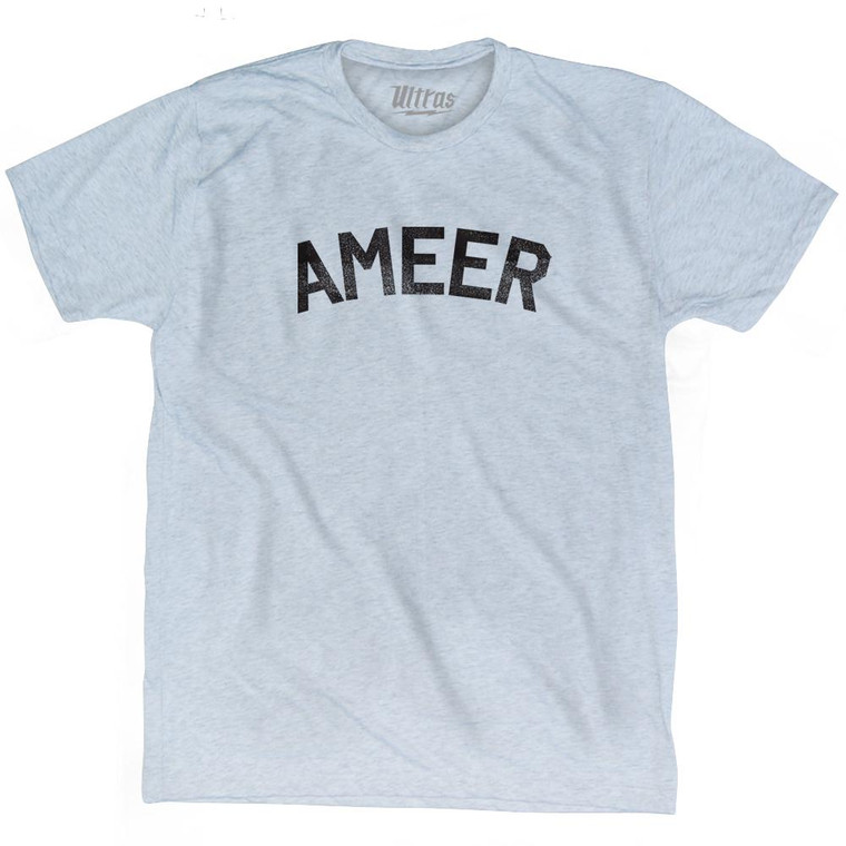 Ameer Adult Tri-Blend T-Shirt - Athletic White