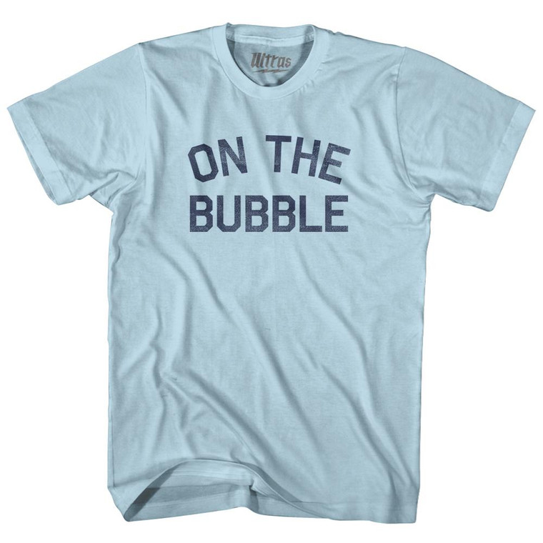 On The Bubble Adult Cotton T-Shirt - Light Blue