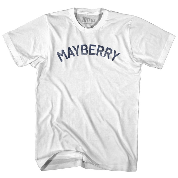 Mayberry Womens Cotton Junior Cut T-Shirt - White