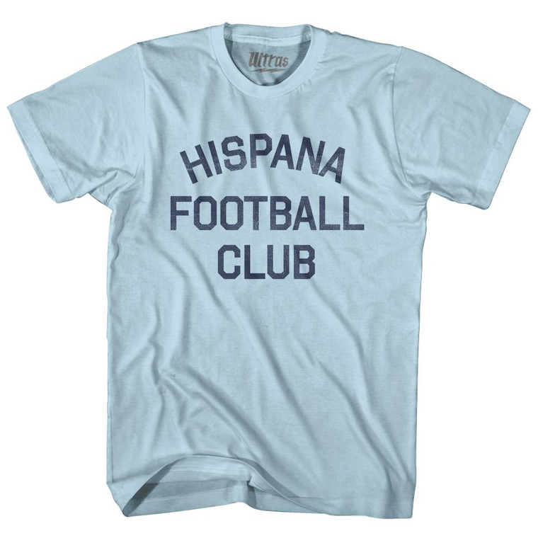 Hispana Football Club Adult Cotton T-Shirt - Light Blue